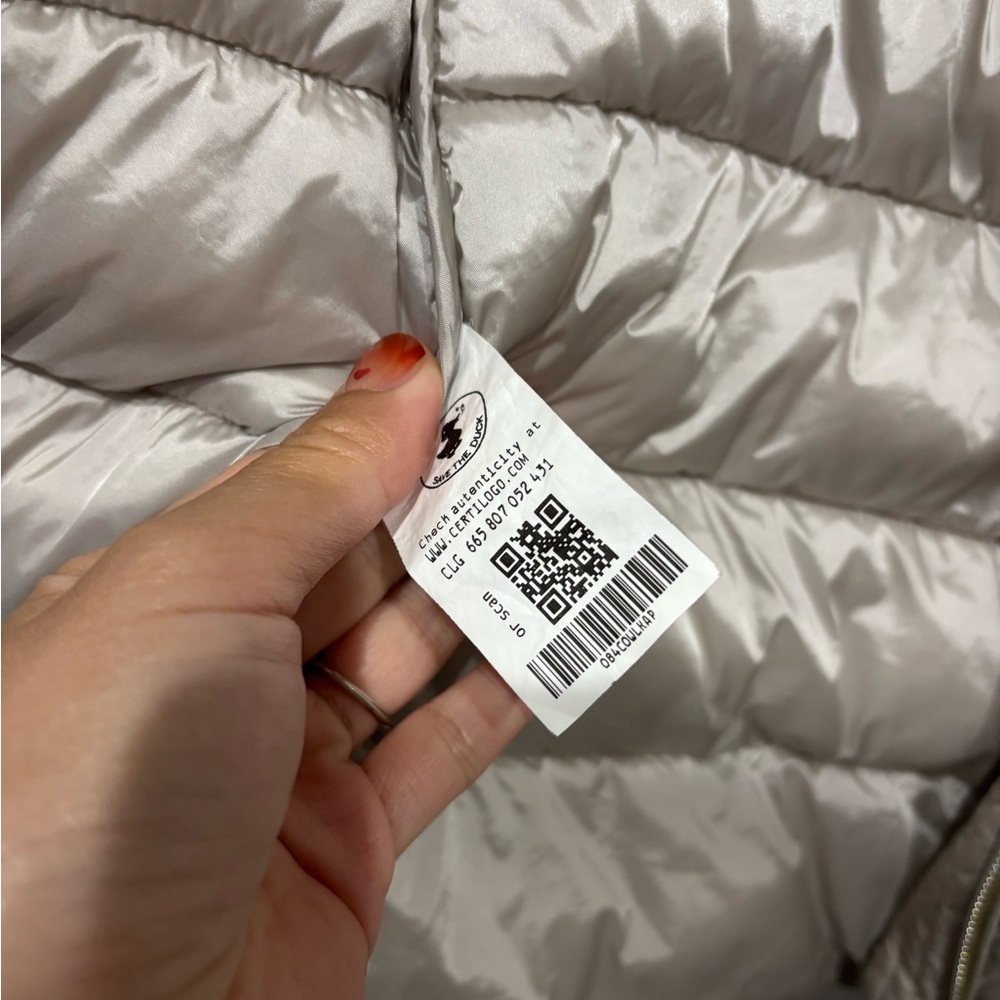 Save the Duck Puffer Jacket Light Gold Size XS/0 - Picture 6 of 8